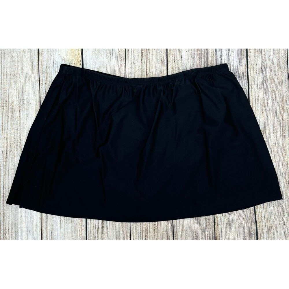 Croft & Barrow Swim Skirt Size 22W‎ High Rise Skirtini Swim Bottom Woman's Black